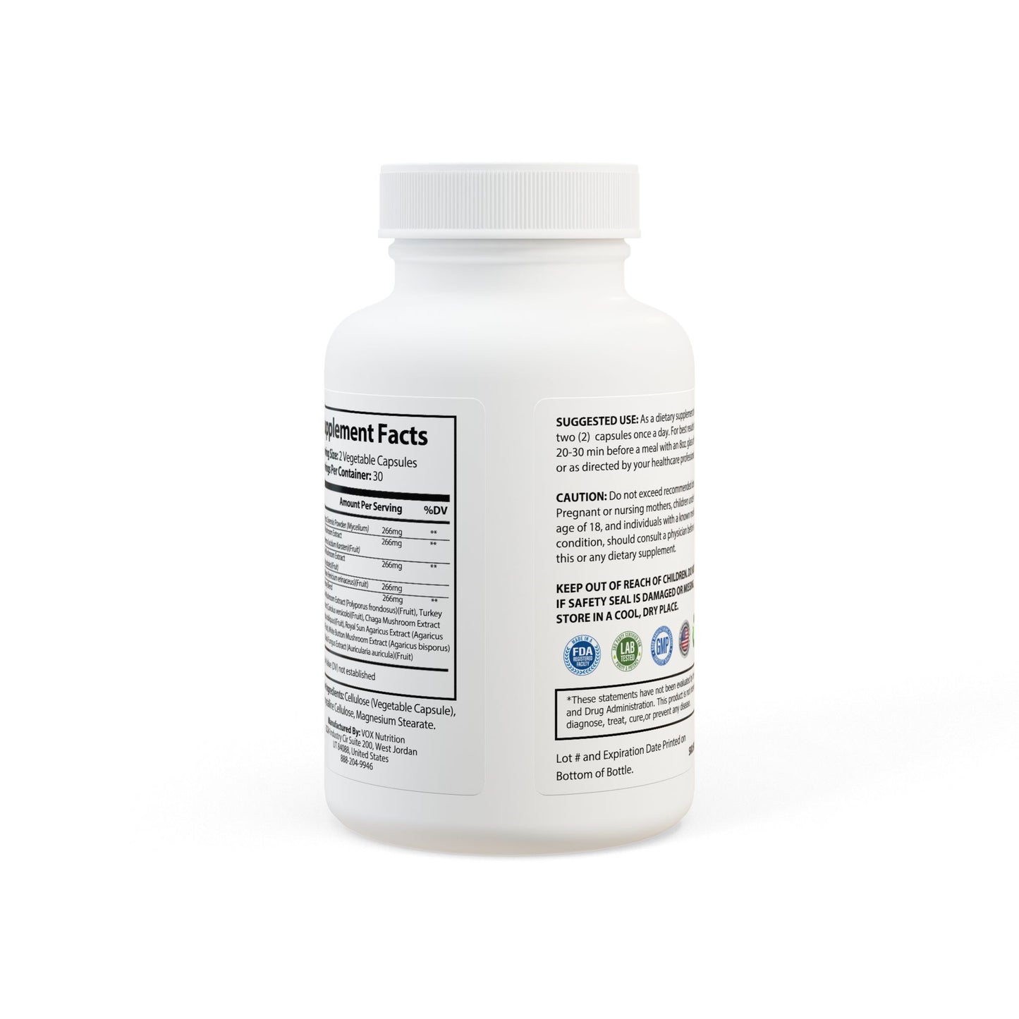 Legaci X Mushroom Blend Supplement (60 Capsules)