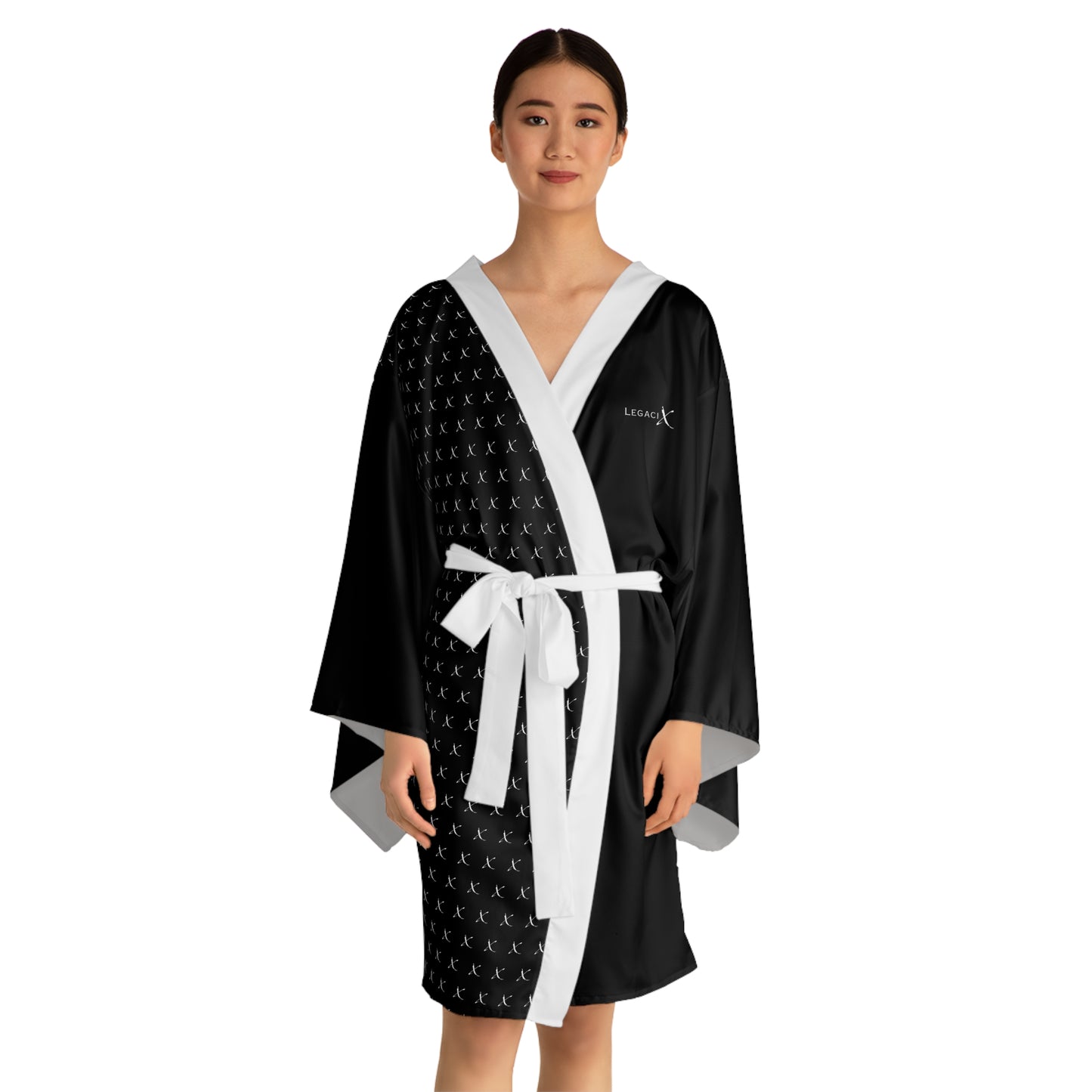 Legaci X Chic Long Sleeve Kimono Robe, Comfortable Loungewear, Perfect for Relaxation, Gift for Women, Spa Day, Homewear
