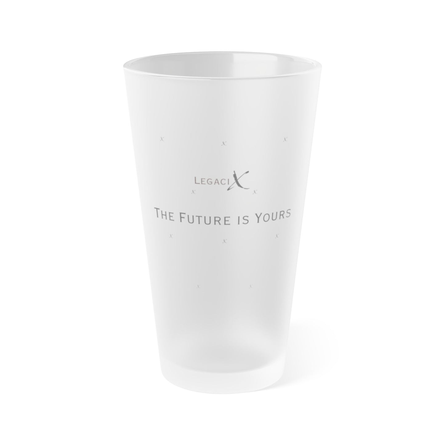 Legaci X Frosted Pint Glass, 16oz
