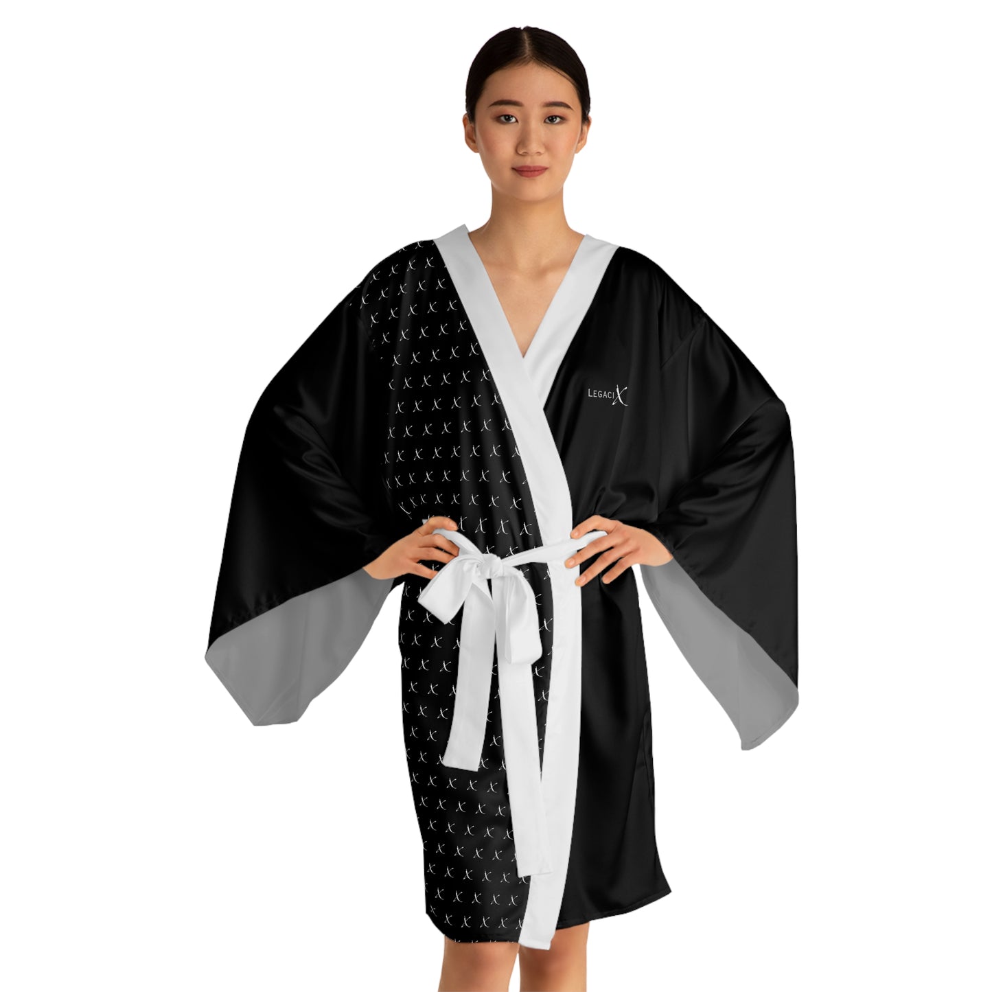Legaci X Chic Long Sleeve Kimono Robe, Comfortable Loungewear, Perfect for Relaxation, Gift for Women, Spa Day, Homewear