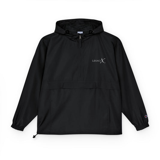 Legaci X Champion Packable Anorak Jacket - Lightweight Outdoor Windbreaker