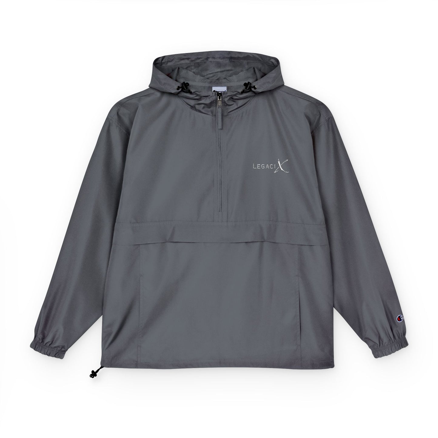 Legaci X Champion Packable Anorak Jacket - Lightweight Outdoor Windbreaker