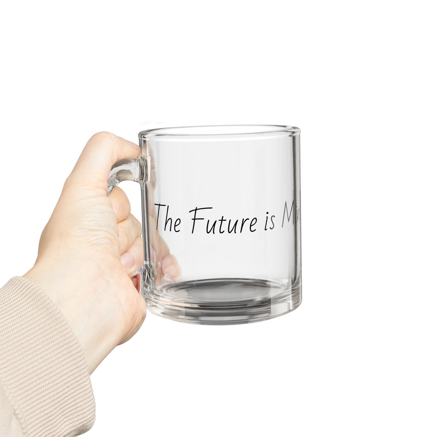 Legaci X Glass Mug, Motivational Gift for Coffee Lovers, Unique Tea Cup for Office, Perfect for Birthdays and Holidays
