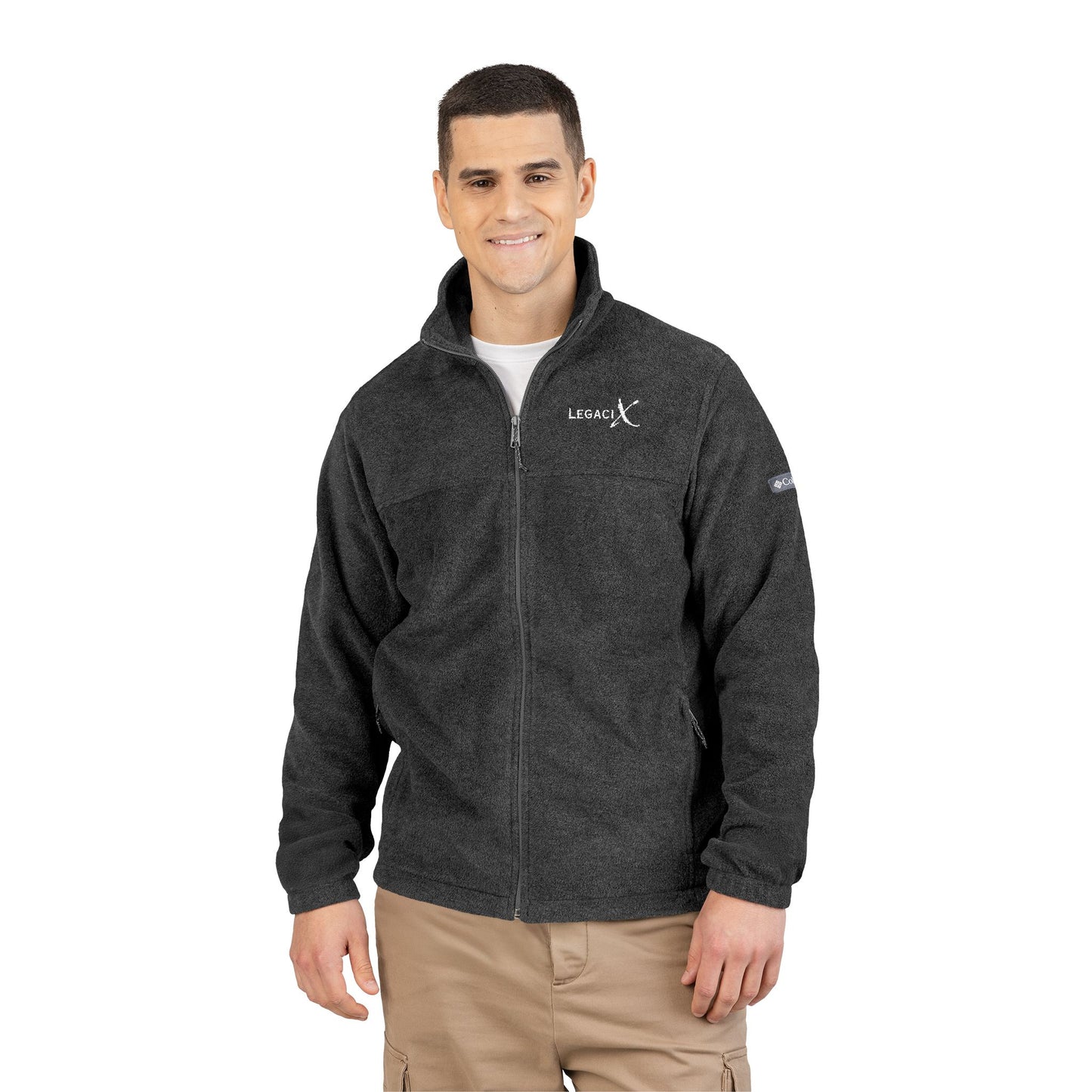Colombia Legaci X Unisex Fleece Jacket - Cozy Embroidered Outerwear for Outdoor Adventures, Hiking, and Everyday Wear