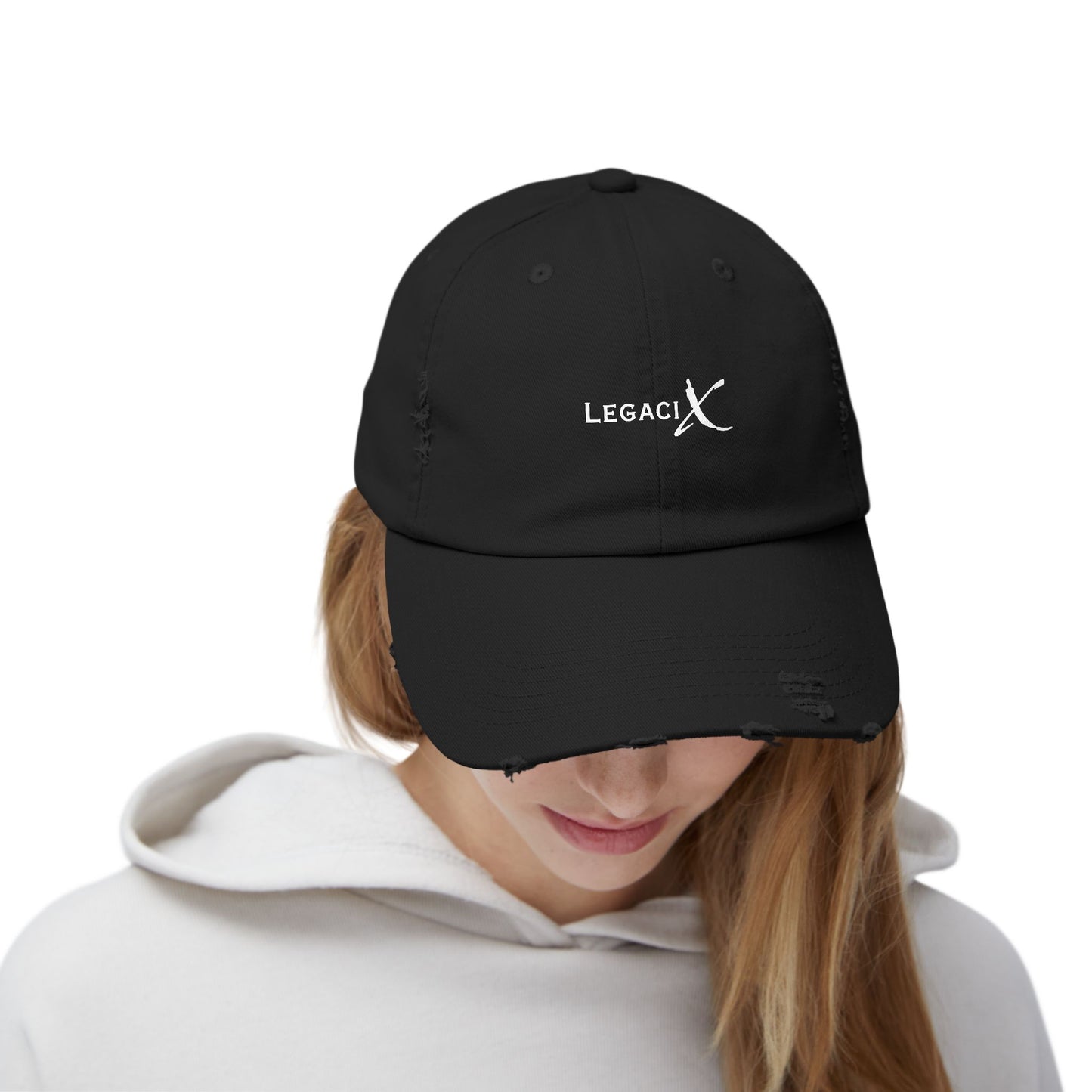 Legaci X Unisex Distressed Cap - Casual Vintage Style Hat for Everyday Wear
