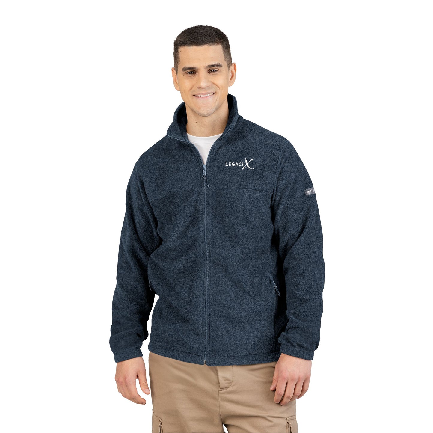 Colombia Legaci X Unisex Fleece Jacket - Cozy Embroidered Outerwear for Outdoor Adventures, Hiking, and Everyday Wear