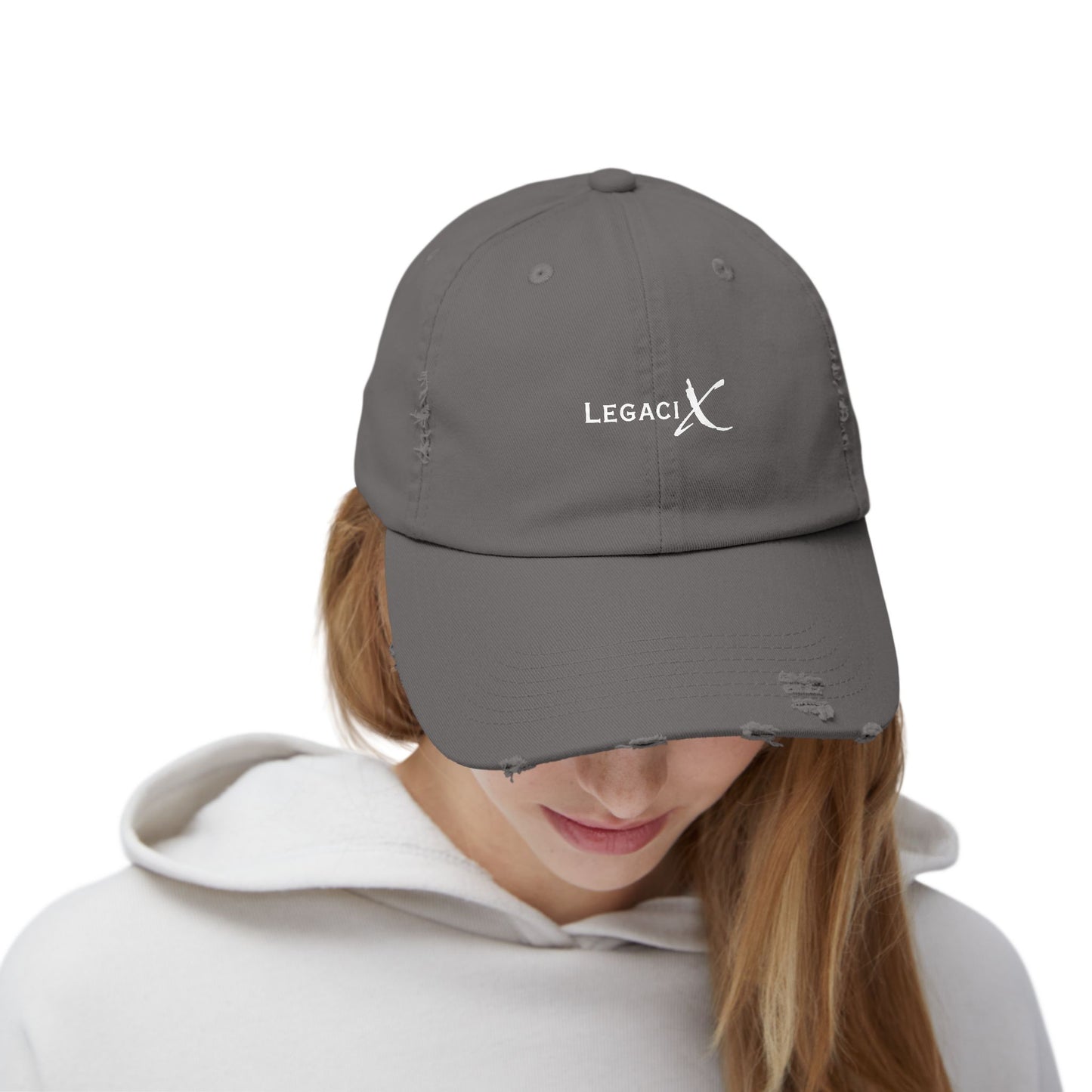 Legaci X Unisex Distressed Cap - Casual Vintage Style Hat for Everyday Wear