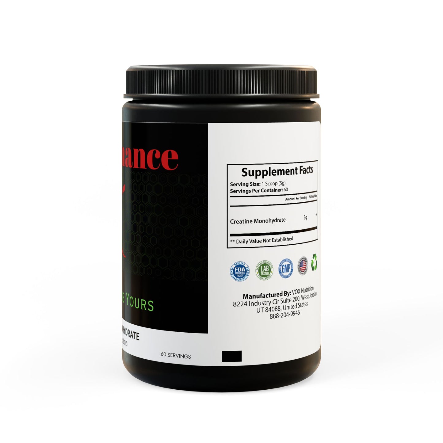 Creatine Monohydrate Supplement (300g, 10.58oz)