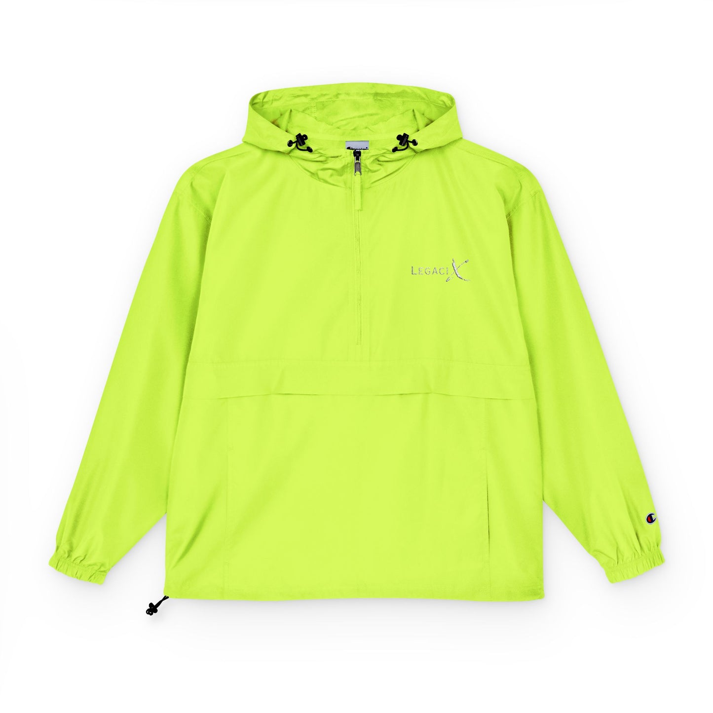 Legaci X Champion Packable Anorak Jacket - Lightweight Outdoor Windbreaker