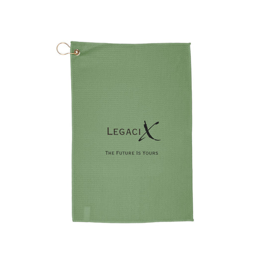 Legaci X Golf Towels - 'The Future Is Yours' Design for Golf Enthusiasts