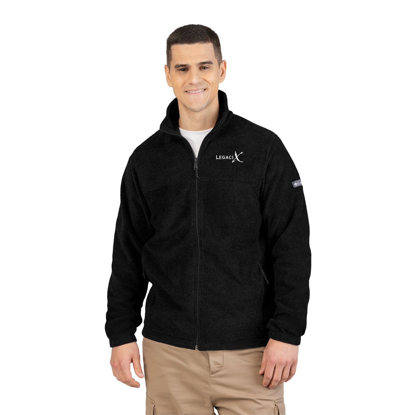 Colombia Legaci X Unisex Fleece Jacket - Cozy Embroidered Outerwear for Outdoor Adventures, Hiking, and Everyday Wear
