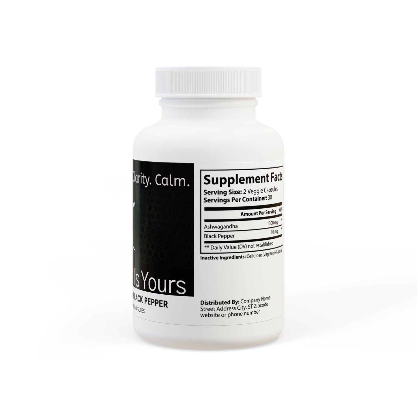 Legaci X Ashwagandha and Black Pepper Supplement (60 capsules)