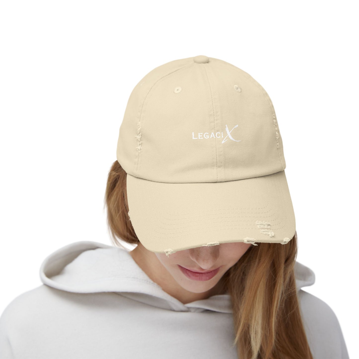 Legaci X Unisex Distressed Cap - Casual Vintage Style Hat for Everyday Wear